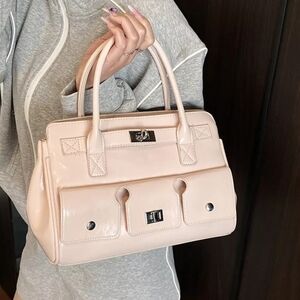 Pink Top Handle Shoulder Bag